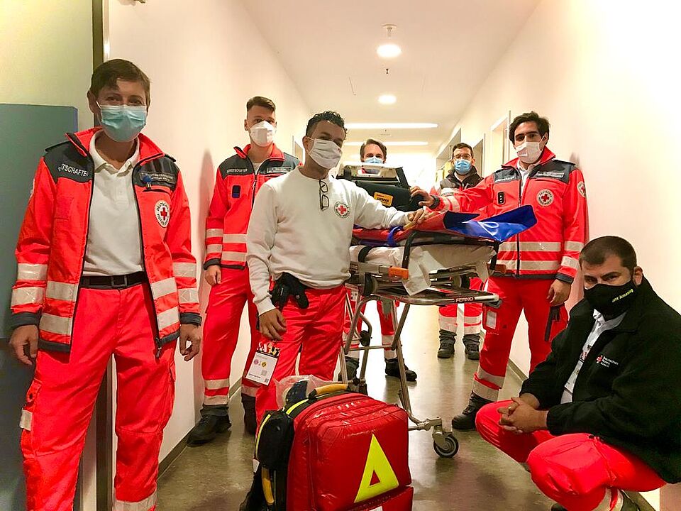 sanwd_allianz_arena_bhz_corona_2020 Sanitätswachdienst unter Coronabedingungen 2020